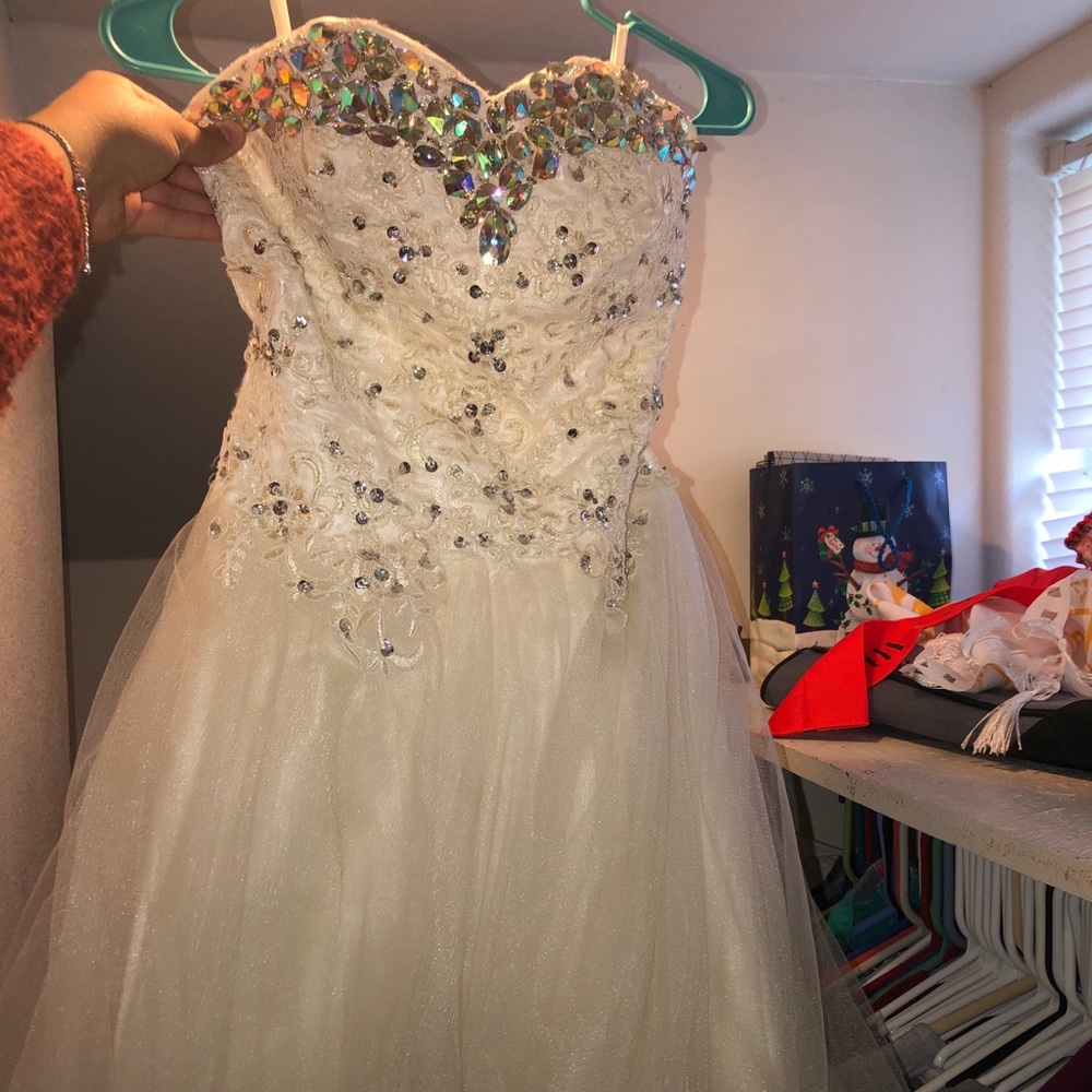 White homecoming dress